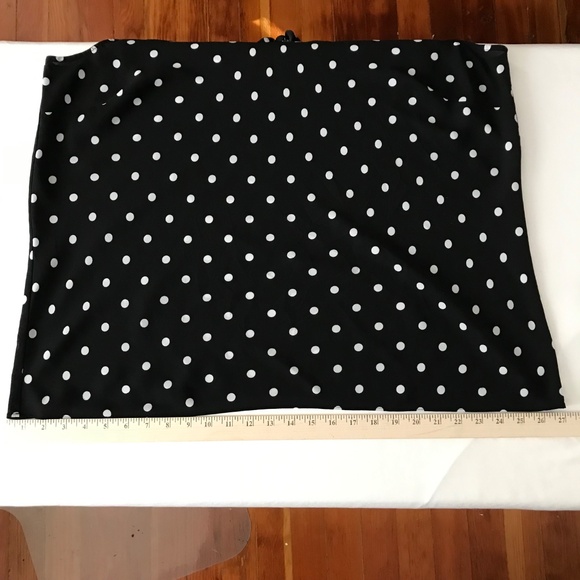 ANNE KLEIN Sleeveless Ploka Dot Blouse Black White Tie Front Womens Plus Size 2X - Picture 11 of 16